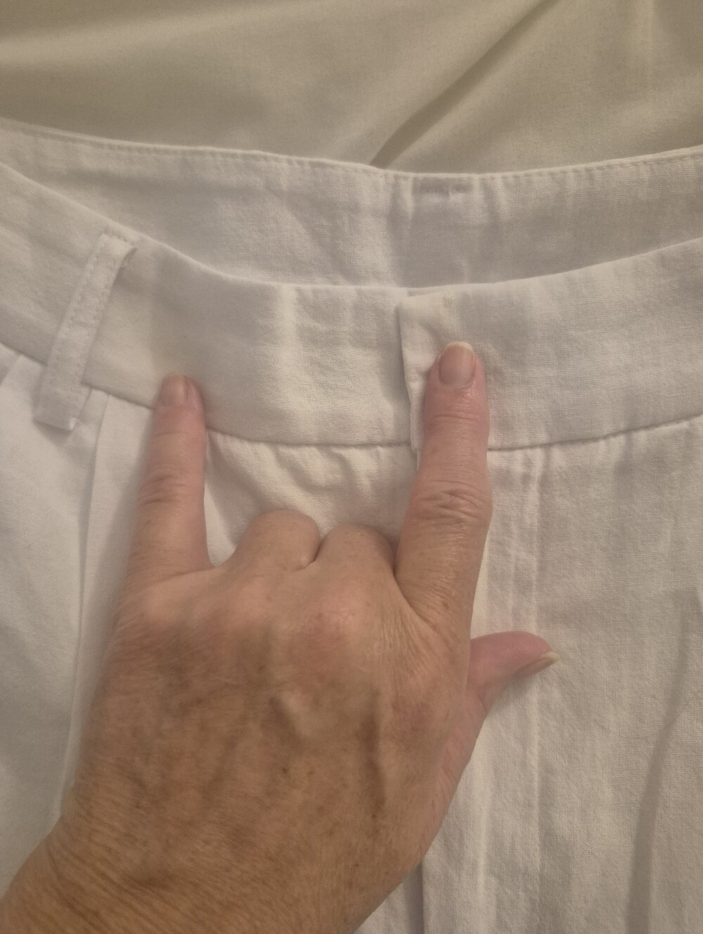Commense | White Wide-Leg Linen Set - Picture 6 of 6